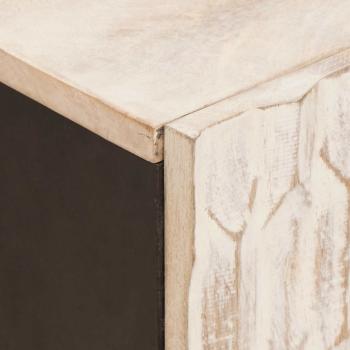 TV-Schränk Weiße gewaschene Oberfläche 105 x 33,5 x 46 cm