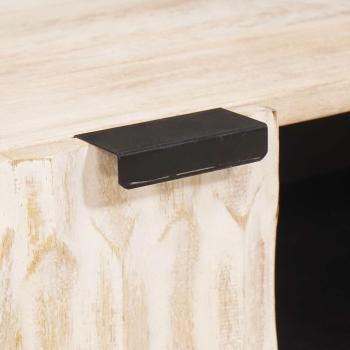 TV-Schränk Weiße gewaschene Oberfläche 105 x 33,5 x 46 cm