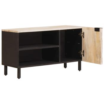 TV-Schränk Weiße gewaschene Oberfläche 80 x 31,5 x 46 cm