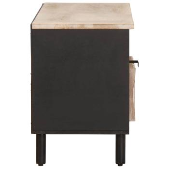 TV-Schränk Weiße gewaschene Oberfläche 100 x 33,5 x 46 cm