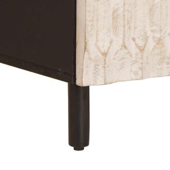 TV-Schränk Weiße gewaschene Oberfläche 100 x 33,5 x 46 cm