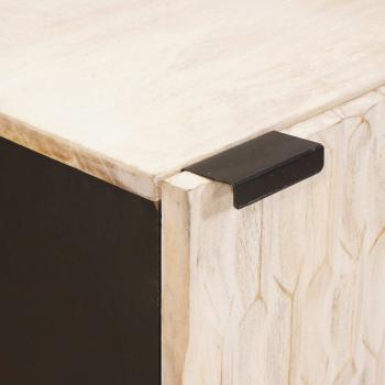 Sideboard Uni Weiße gewaschene Oberfläche