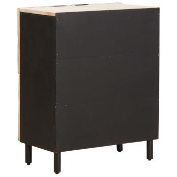 Sideboard Geometrisch Weiße gewaschene Oberfläche