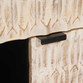 Sideboard Uni Weiße gewaschene Oberfläche