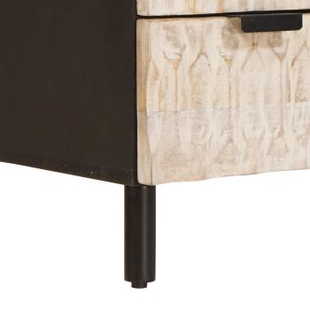 Highboard Uni Weiße gewaschene Oberfläche