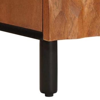 ARDEBO.de - TV-Schränk mit Tür Akazienbraune Oberfläche 105 x 33,5 x 46 cm