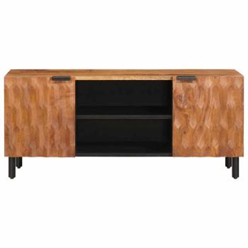 TV-Schränk mit Tür Akazienbraune Oberfläche 105 x 33,5 x 46 cm