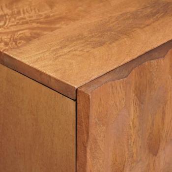 TV-Schränk mit Tür Akazienbraune Oberfläche 105 x 33,5 x 46 cm