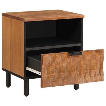Nachttisch 2 stk. Braun 40 x 33 x 46 cm Massivholz Mango