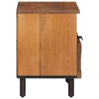 Nachttisch 2 stk. Braun 40 x 33 x 46 cm Massivholz Mango