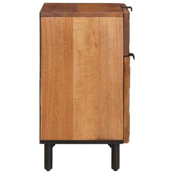 Nachttisch Braun 50 x 33 x 60 cm Massivholz Mango