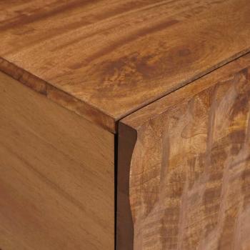 TV-Schränk mit Tür Akazienbraune Oberfläche 105 x 33,5 x 46 cm