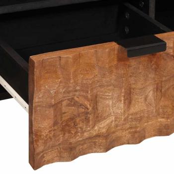 TV-Schränk Akazienbraune Oberfläche 100 x 33,5 x 46 cm