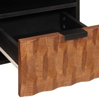 TV-Schränk Akazienbraune Oberfläche 100 x 33,5 x 46 cm