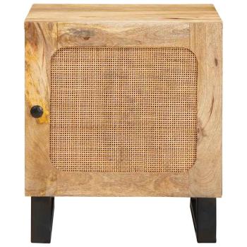ARDEBO.de - Nachttisch Natur 40 x 33,5 x 46 cm Massivholz Mango