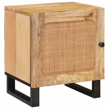 Nachttisch 2 pcs Natur 40 x 33,5 x 46 cm Massivholz Mango