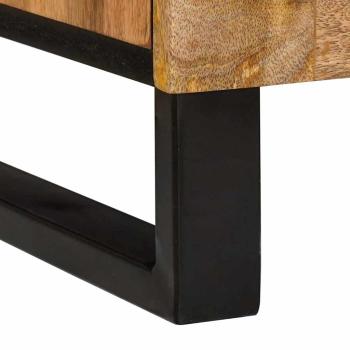 Nachttisch 2 pcs Natur 40 x 33,5 x 46 cm Massivholz Mango