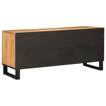 TV-Schränk mit Regal Braun 105 x 33 x 46 cm Massivholz Mango