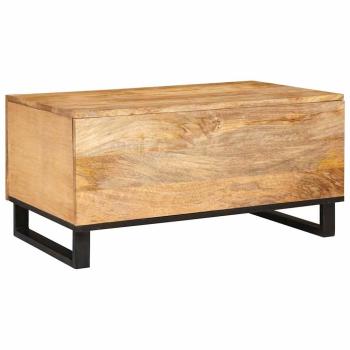 Couchtisch Natur 80 x 50 x 40 cm Massivholz Mango
