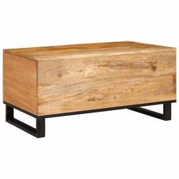Couchtisch Natur 80 x 50 x 40 cm Massivholz Mango