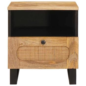 Nachttisch Natur 40 x 33 x 46 cm Massivholz Mango