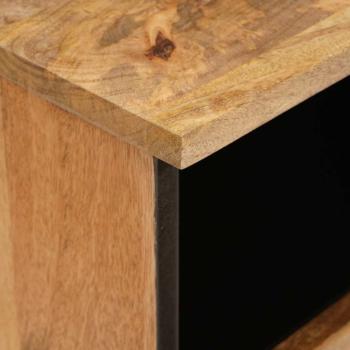 Nachttisch 2 pcs Natur 40 x 33 x 46 cm Massivholz Mango