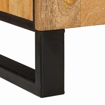 Nachttisch Natur 50 x 33 x 60 cm Massivholz Mango