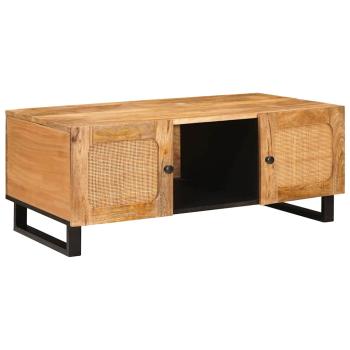 ARDEBO.de - Couchtisch Natur 100 x 54 x 40 cm Massivholz Mango