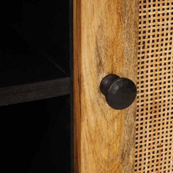 TV-Schränk mit Tür Braun 80 x 31,5 x 46 cm Massivholz Mango