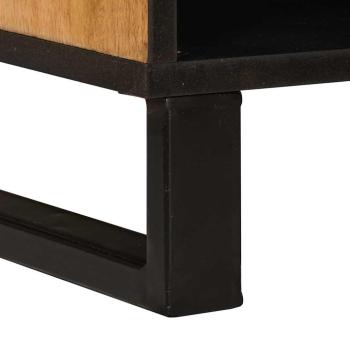 TV-Schränk mit Regal Braun 100 x 33,5 x 46 cm Massivholz Mango