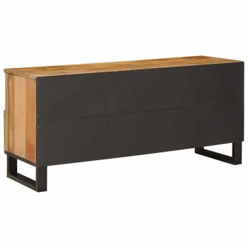 TV-Schränk mit Regal Braun 100 x 33,5 x 46 cm Massivholz Mango