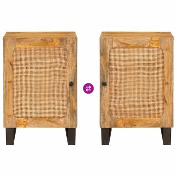 Badezimmerschrank Braun 38 x 33 x 58 cm Massivholz Mango