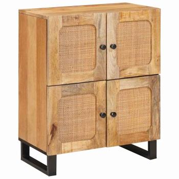 ARDEBO.de - Sideboard mit Speicher Braun 60 x 33,5 x 75 cm Massivholz Mango