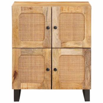 Sideboard mit Speicher Braun 60 x 33,5 x 75 cm Massivholz Mango
