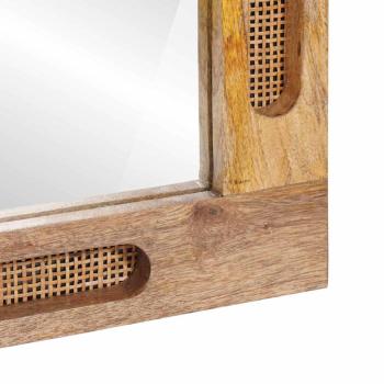 Badezimmer Spiegel Braun 50 x 70 x 3 cm Massivholz Mango