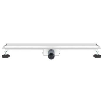 2 in 1 Duschabfluss Silber 80 cm Edelstahl 304