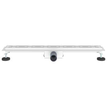 Duschabfluss mit Liniendesign Silber 70 cm Edelstahl 304