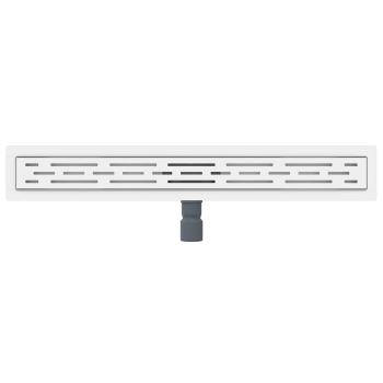 Duschabfluss mit Liniendesign Silber 70 cm Edelstahl 304