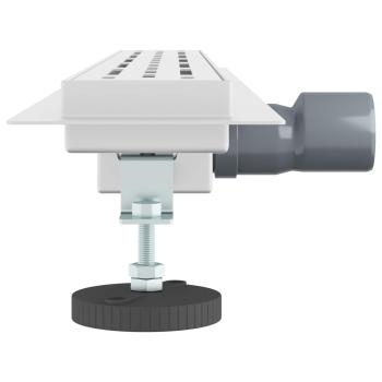 Duschabfluss mit Glasabdeckung Silber 80 cm Edelstahl 304