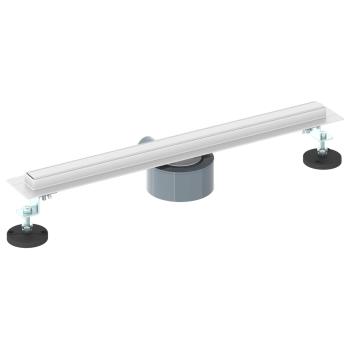 360° Duschablauf mit slim Modell Silber 50 cm Edelstahl 304