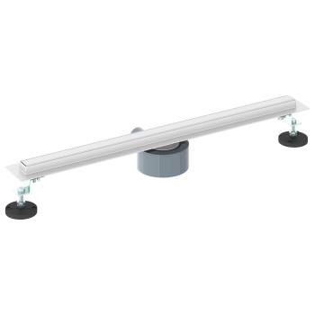 360° Duschablauf mit slim Modell Silber 60 cm Edelstahl 304