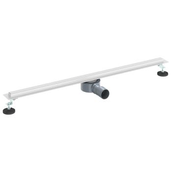 ARDEBO.de - 360° Duschablauf mit slim Modell Silber 90 cm Edelstahl 304