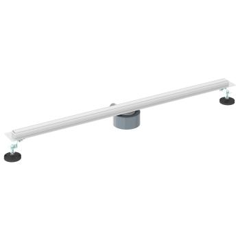 360° Duschablauf mit slim Modell Silber 90 cm Edelstahl 304