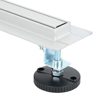 360° Duschablauf mit slim Modell Silber 100 cm Edelstahl 304