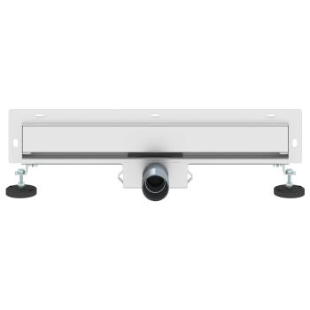 Wandmontierter Duschablauf Silber 50 cm Edelstahl 304