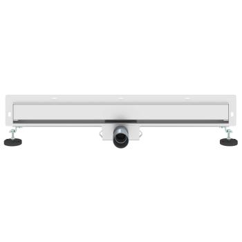 Wandmontierter Duschablauf Silber 70 cm Edelstahl 304