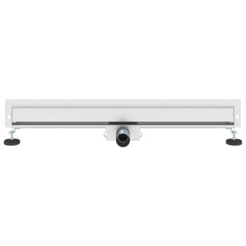 Wandmontierter Duschablauf Silber 80 cm Edelstahl 304