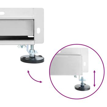 Wandmontierter Duschablauf Silber 100 cm Edelstahl 304