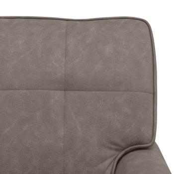 Lounge-Liege mit Kissen Grau 91 x 157 x 91 cm Antikes PU