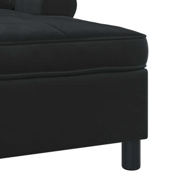 Lounge-Liege mit Kissen Schwarz 91 x 157 x 91 cm Samt